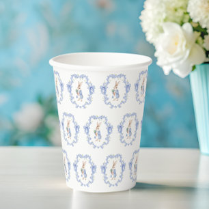 Blue Waterverf Bunny Boy Baby shower Papieren kopj Bekers