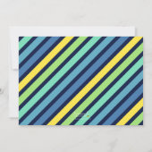 Blue Waterverf Butterflies Verjaardagsuitnodiging Kaart (Achterkant)