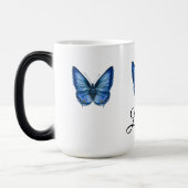 Blue waterverf Butterfly Coffee Mok giften (Links)