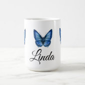 Blue waterverf Butterfly Coffee Mok giften (Midden)