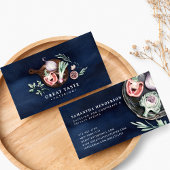 Blue Waterverf Catering Visitekaartje