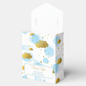 Blue Waterverf Clouds Gold Stars Sky Baby shower Bedankdoosjes (Geopend)