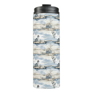 BLUE WATERVERF COASTAL COTTAGE EN VUURTOREN THERMOSBEKER
