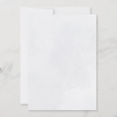 blue waterverf cornflower bruiloft kaart (Achterkant)