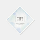 Blue Waterverf Custom Business Logo Promotional Servet (Hoek)