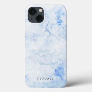 Blue Waterverf Elegant Case-Mate iPhone Case