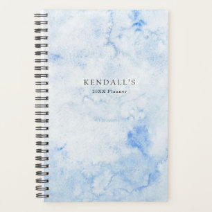 Blue Waterverf Elegant Planner
