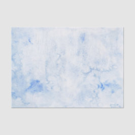 Blue Waterverf Elegant Tissuepapier