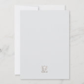 Blue Waterverf Elephant Baby shower Invitation Kaart (Achterkant)