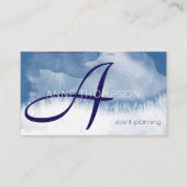 Blue Waterverf Events Aangepast beroep Visitekaartje (Voorkant)