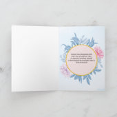 Blue Waterverf feliciteert oma Kaart (Binnen)