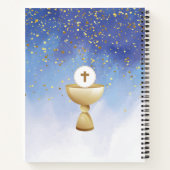 Blue Waterverf First Heilige Communist Guest Book Notitieboek (Achterkant)