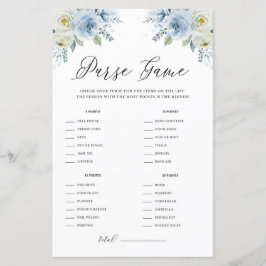 Blue Waterverf Floral Wat zit er in je Purse Game