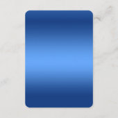 Blue Waterverf Flowers Detail Enclosure Kaart (Achterkant)