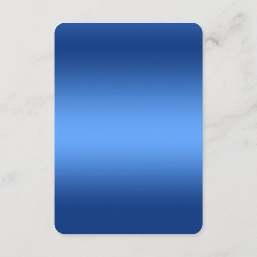 Blue Waterverf Flowers Detail Enclosure Kaart (Achterkant)