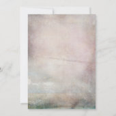 Blue Waterverf Flowers Rustic Background Kaart (Achterkant)