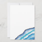 Blue Waterverf Geodes Kaart (Achterkant)