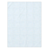 Blue Waterverf Gingham Baby shower tafelkleed (Voorkant)
