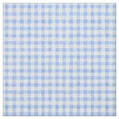 Blue Waterverf Gingham Fabric Stof (Swatch)