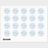 Blue Waterverf Gold Baby shower Favor Sticker (Vel)