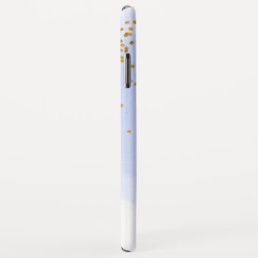 Blue Waterverf Gold Foil Glitter Confetti Case-Mate iPhone Case (Achterkant/rechts)