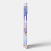 Blue Waterverf Gold Glitter Agate - Aangepast Case-Mate iPhone Case (Achterkant / Rechts)