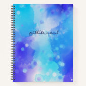 Blue Waterverf Gratitude Journal Notitieboek (Voorkant)