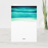 Blue Waterverf Happy Nurses Day Kaart (Achterkant)