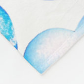"Blue Waterverf Heart Fleece Blanket" (Hoek)