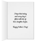 Blue Waterverf Heart Happy Vaderdag opa (Binnen (Rechts))