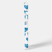 Blue Waterverf Heart iPhone Case (Achterkant / Links)