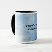 Blue Waterverf Illusion Mok (Voorkant links)