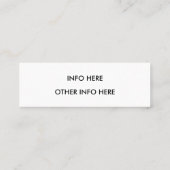 Blue Waterverf Instagram Mini Visitekaartje (Achterkant)