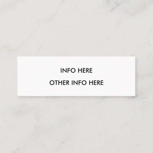 Blue Waterverf Instagram Mini Visitekaartje (Achterkant)