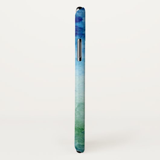 Blue Waterverf iPhone case (Achterkant / rechts)