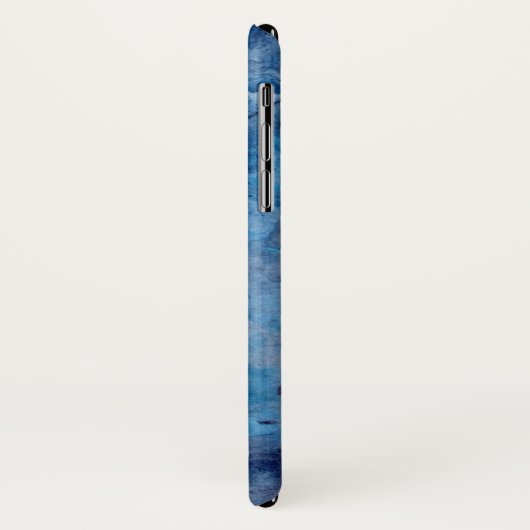 Blue Waterverf iPhone case (Achterkant/links)