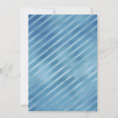 Blue Waterverf Little Man Baby shower Uitnodiging (Achterkant)