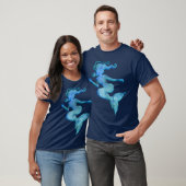 Blue Waterverf Mermaid T-Shirt (Unisex)