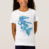 Blue Waterverf Mermaid T-Shirt (Voorkant)