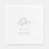 Blue Waterverf Modern Little Chef Baby shower Servet (Voorkant)