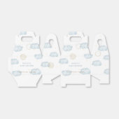 Blue Waterverf Moon Star Cloud Boy Baby shower Bedankdoosjes (Uitgevouwen)