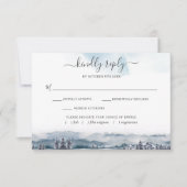 Blue Waterverf Mountains, w / out Maaltijden RSVP- RSVP Kaartje (Voorkant)