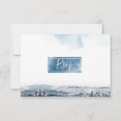 Blue Waterverf Mountains, w / out Maaltijden RSVP- RSVP Kaartje (Achterkant)