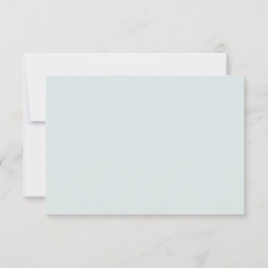 Blue Waterverf Ocean Beach Destination Wedding RSVP Kaartje (Achterkant)