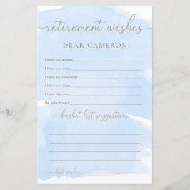 Blue Waterverf Pensioenwensen