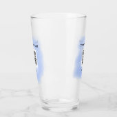 blue waterverf QR scancode voeg aangepaste tekst r Glas (Links)