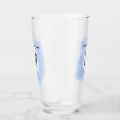 blue waterverf QR scancode voeg aangepaste tekst r Glas (Rechts)