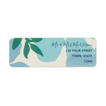 Blue Waterverf Return-adres