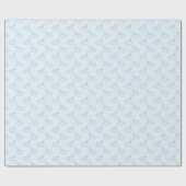 Blue Waterverf Rocking Horse Boy Baby shower Cadeaupapier (Vlak)