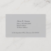 Blue Waterverf Roos Professional Visitekaartje (Achterkant)